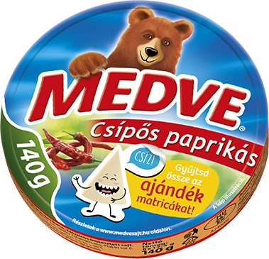 Medve kördobozos csípős paprikás 140g